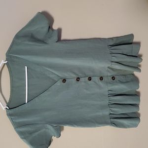 Pretty green tunic shirt